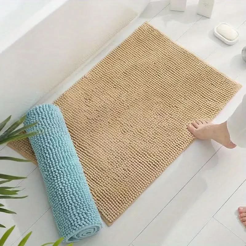 SOFTDRY COMFORT – Chenille Bath Mat with Non-Slip Backing