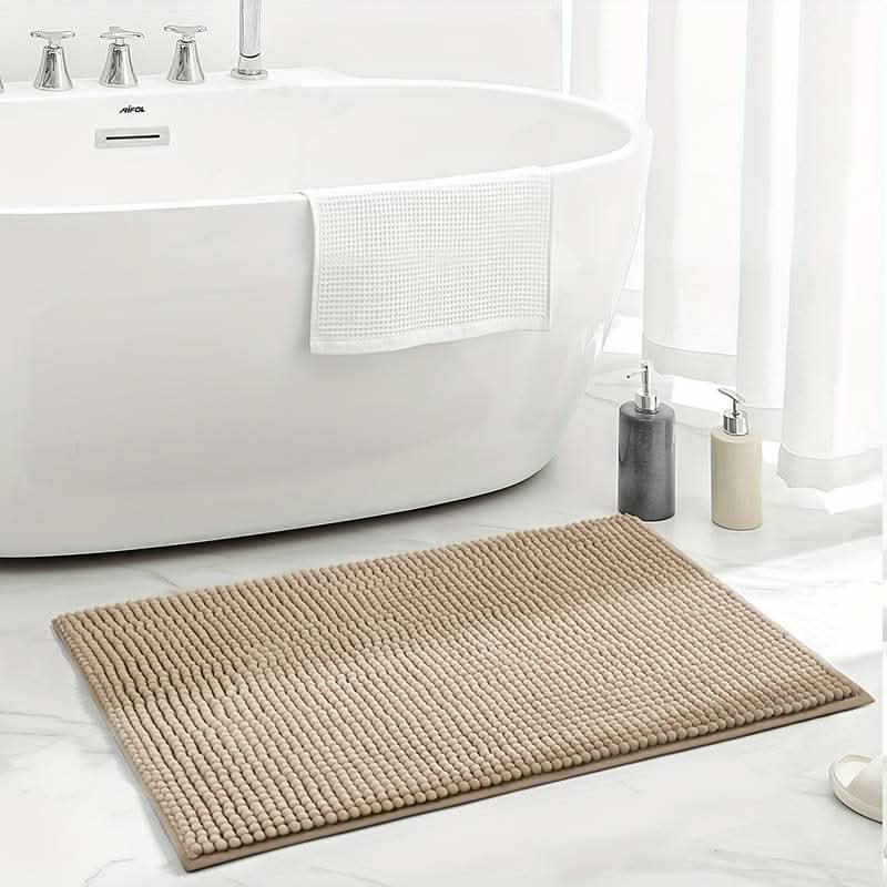 SOFTDRY COMFORT – Chenille Bath Mat with Non-Slip Backing