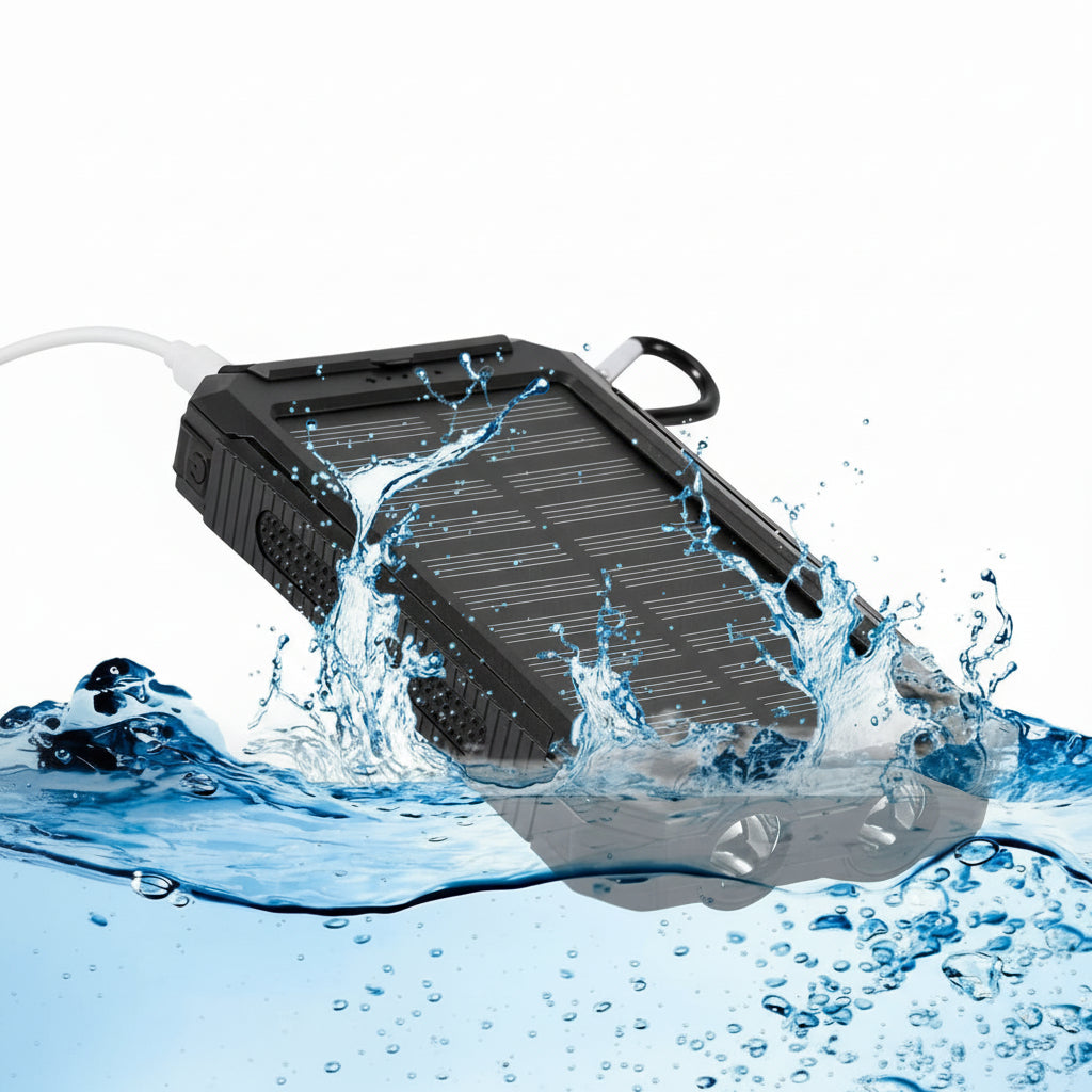 SOLARFORCE Power Bank – Waterproof Solar Power Bank with 20000mAh for Outdoor Adventures