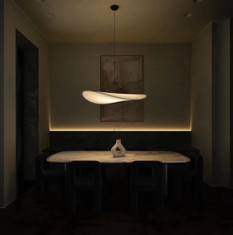 SoraHaze Hanging Chandelier In Japandi Soothing Light