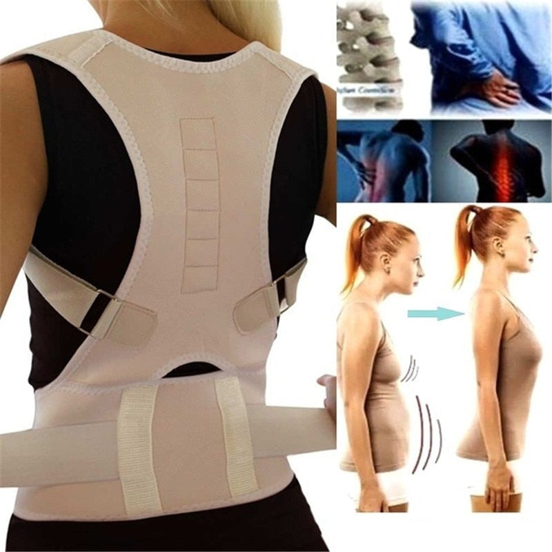 Soutien dorsal - Correcteur de posture et magnétothérapie pour un dos en bonne santé