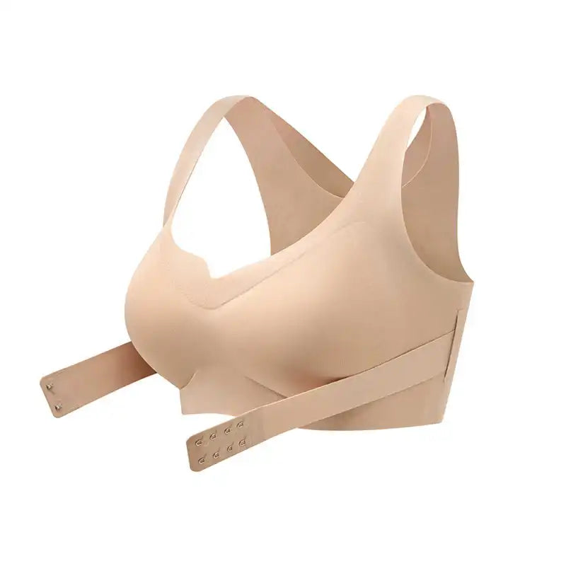 Soutien-gorge de maintien de la posture sans armatures à fermeture avant