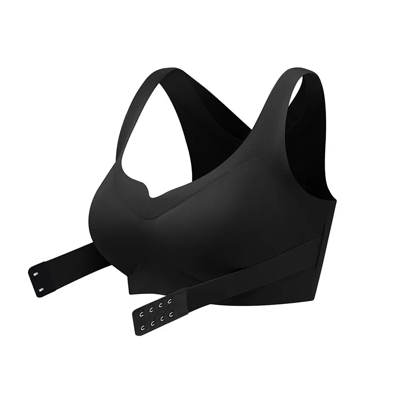 Soutien-gorge de maintien de la posture sans armatures à fermeture avant