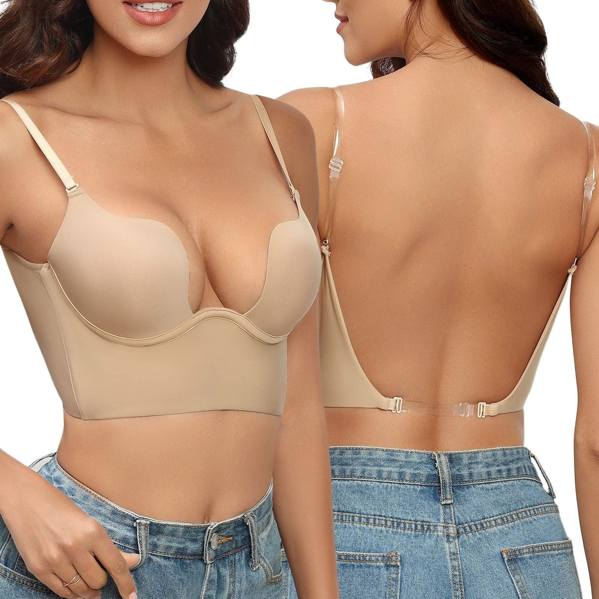 Soutien-gorge dos nu sans couture chic pour femme
