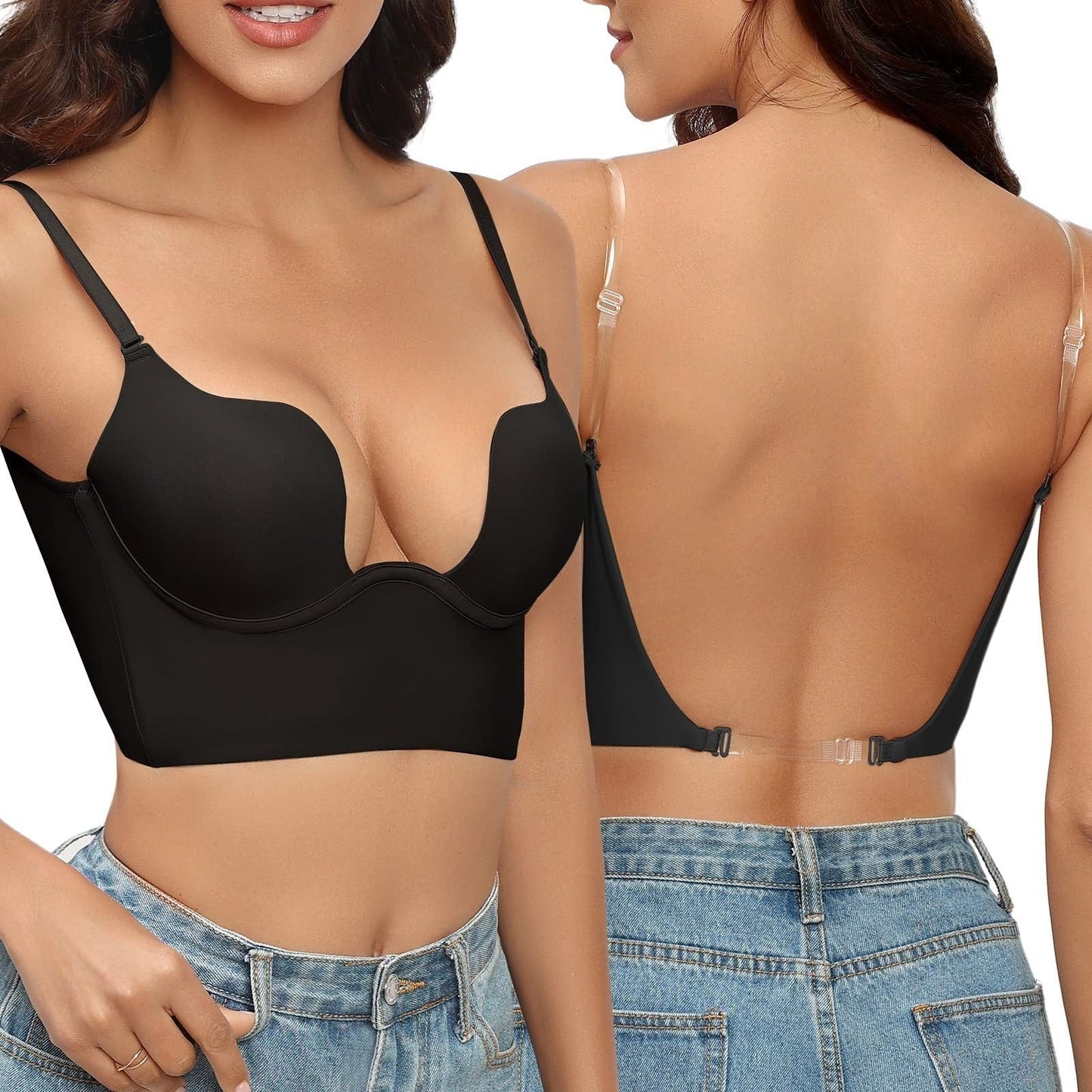 Soutien-gorge dos nu sans couture chic pour femme