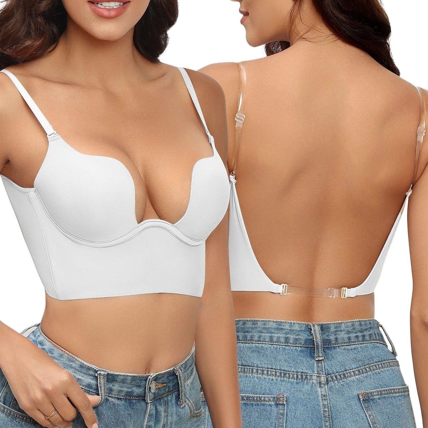 Soutien-gorge dos nu sans couture chic pour femme