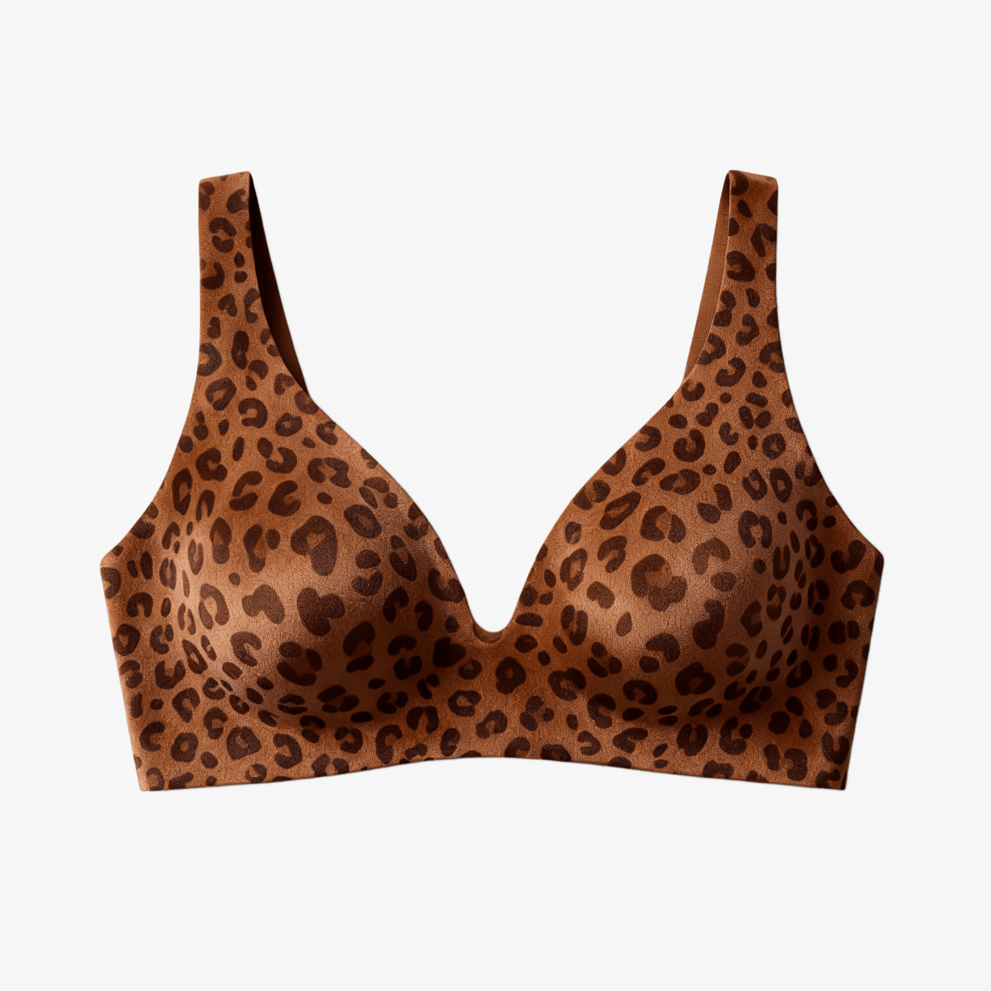 Soutien-gorge sans coutures sans armatures effet liftant avec col en V profond