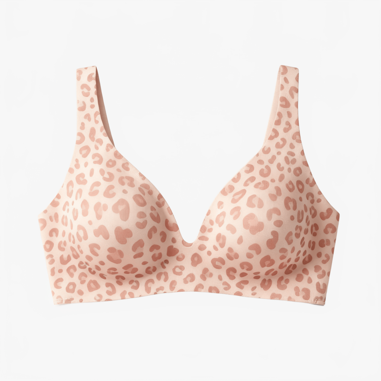 Soutien-gorge sans coutures sans armatures effet liftant avec col en V profond