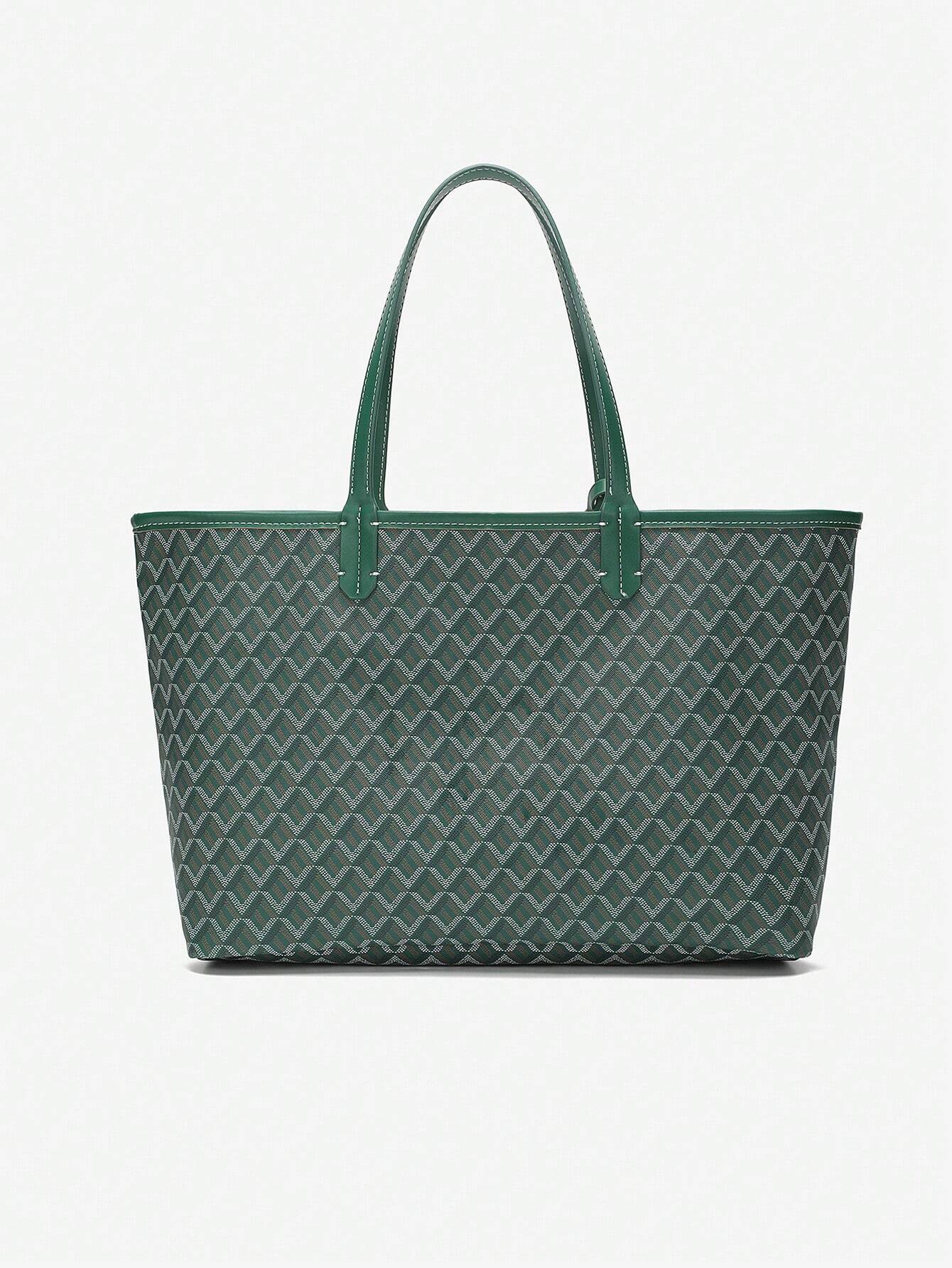 Spacieux sac shopper à motif graphique
