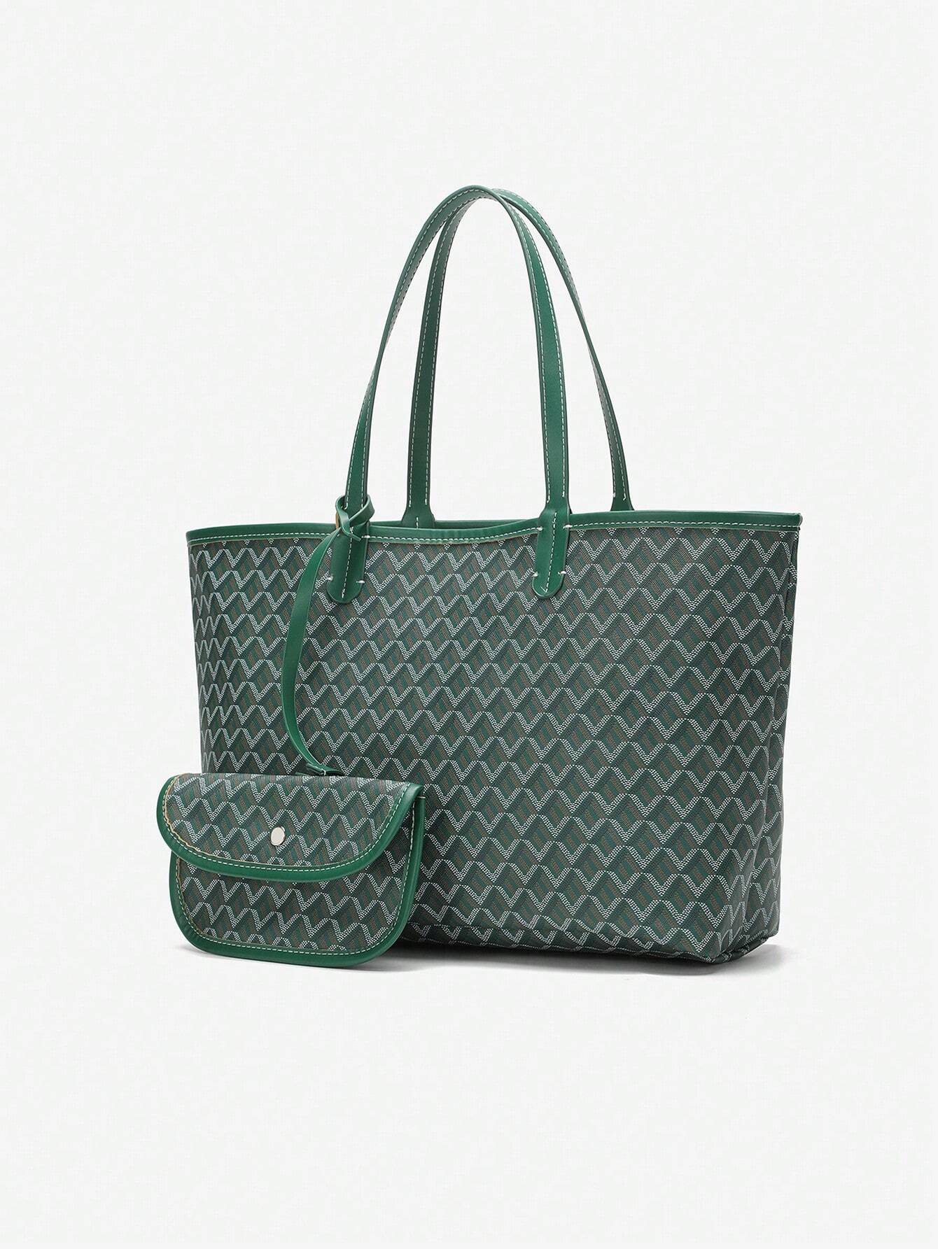 Spacieux sac shopper à motif graphique