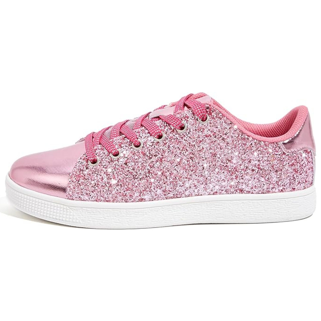 Sparkling Lace-Up Fashion Ladies Sneakers - Xenia
