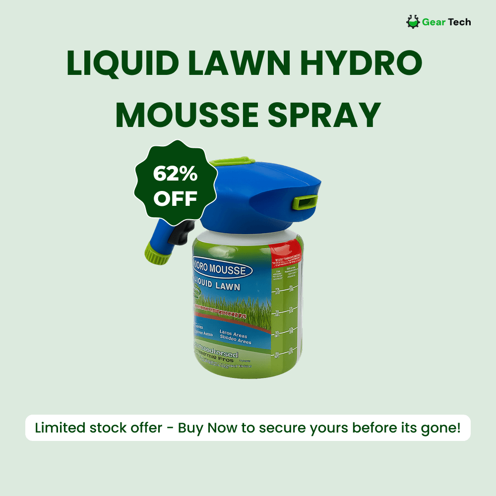 Spray à gazon liquide de semences hydro mousse | Facile à appliquer pour pelouse clairsemée et zones très sollicitées