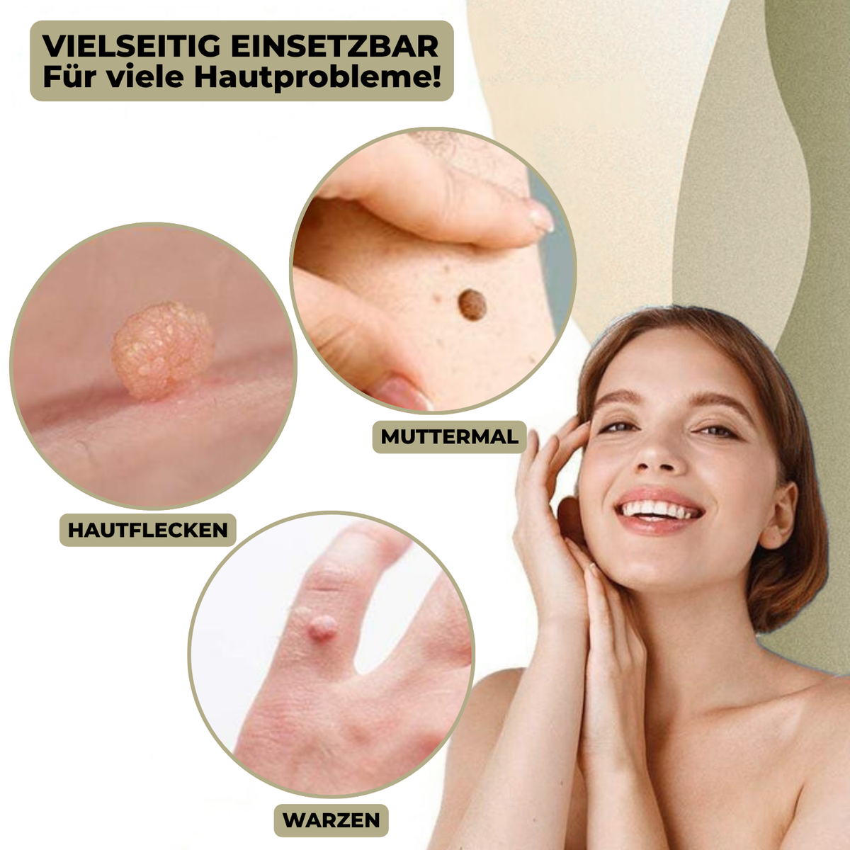 Stylo pour l'élimination des verrues et des grains de beauté sans douleur à domicile