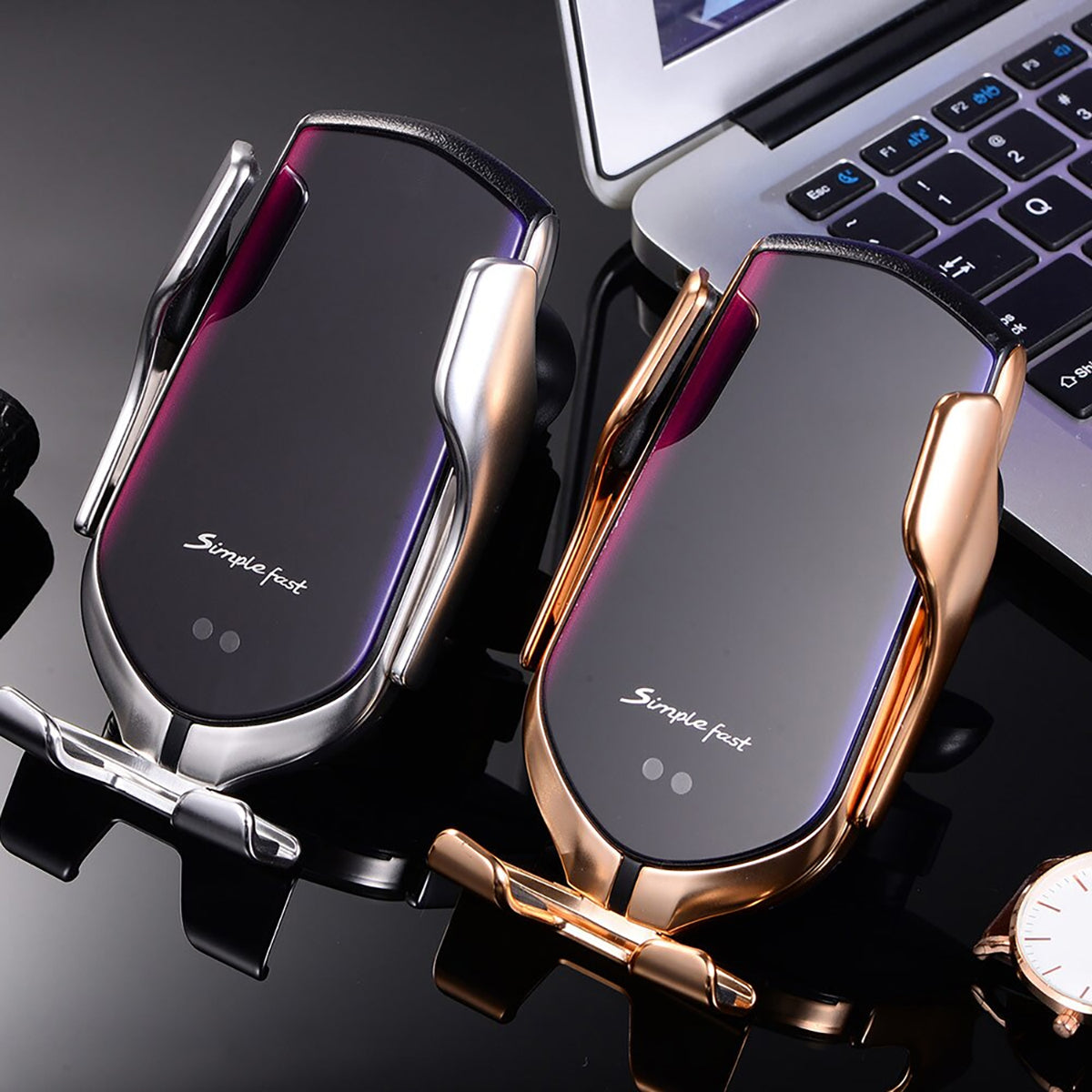 Support de téléphone automatique avec chargeur sans fil