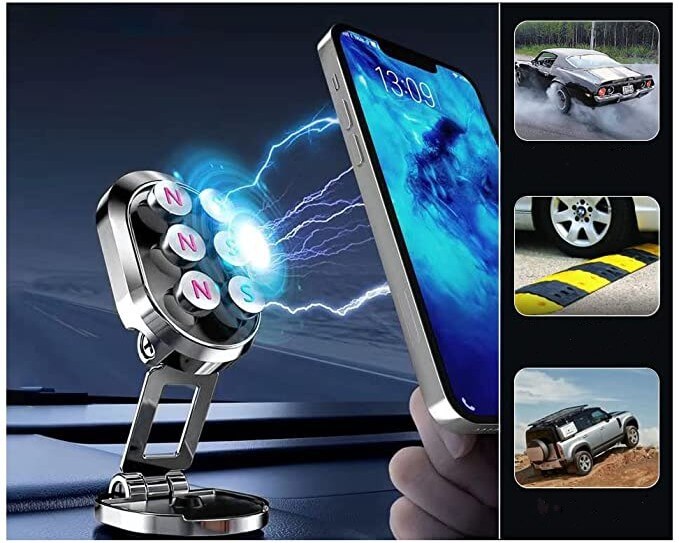 Support de téléphone magnétique ergonomique
