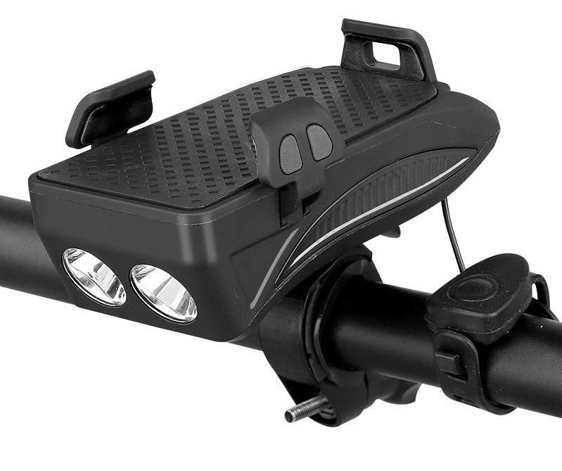 Support de téléphone pour vélo multifonction avec lumière et batterie externe