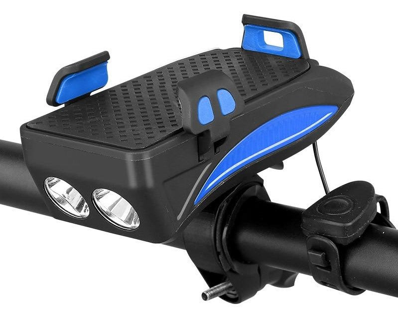 Support de téléphone pour vélo multifonction avec lumière et batterie externe