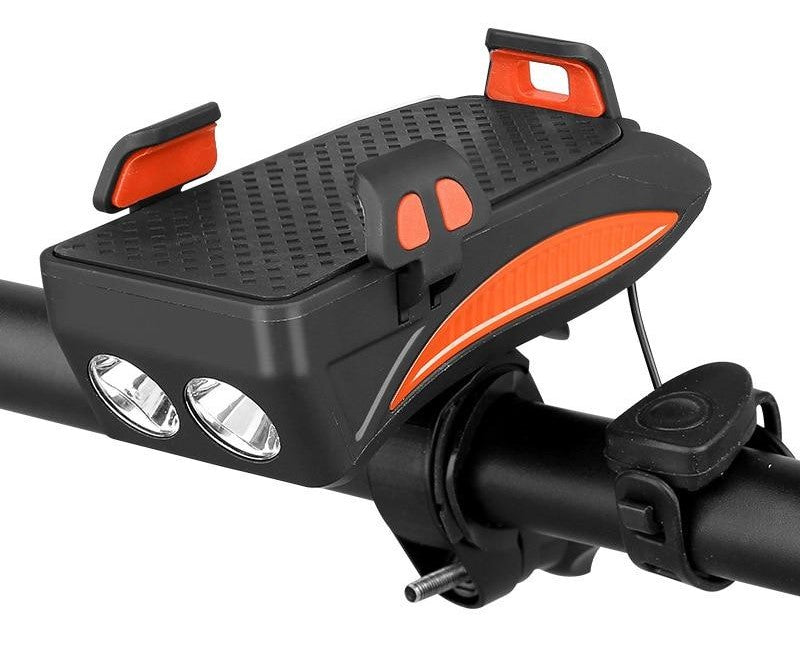 Support de téléphone pour vélo multifonction avec lumière et batterie externe