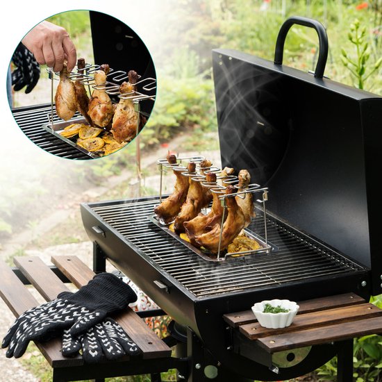 Support pour pilons de poulet pour barbecue