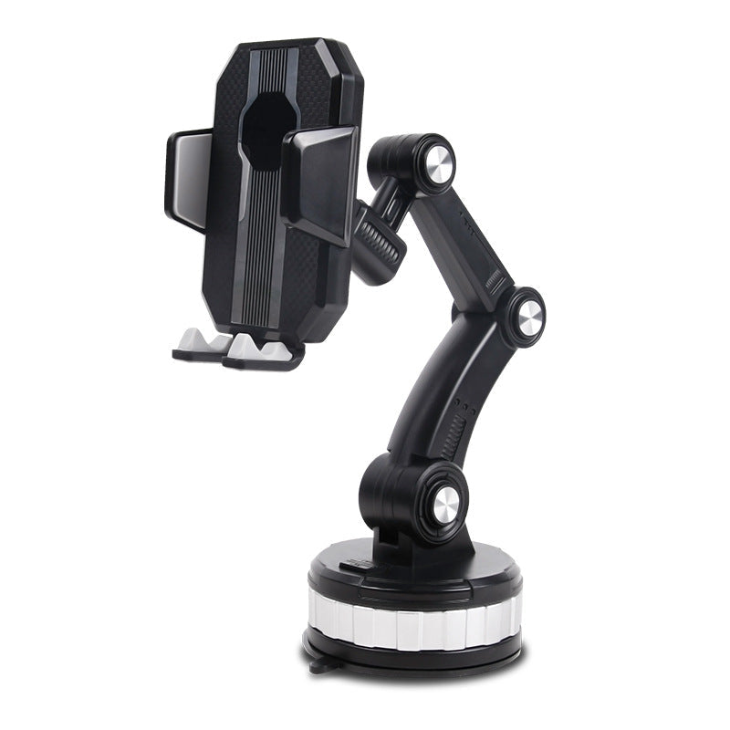 Support voiture universel avec bras télescopique et rotule à 360° pour pare-brise et tableau de bord