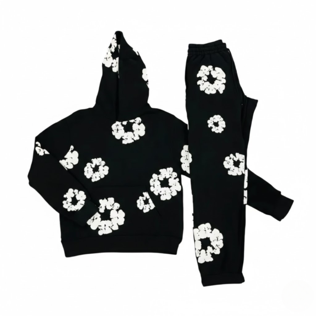 Survêtement élégant à motif floral pour femme