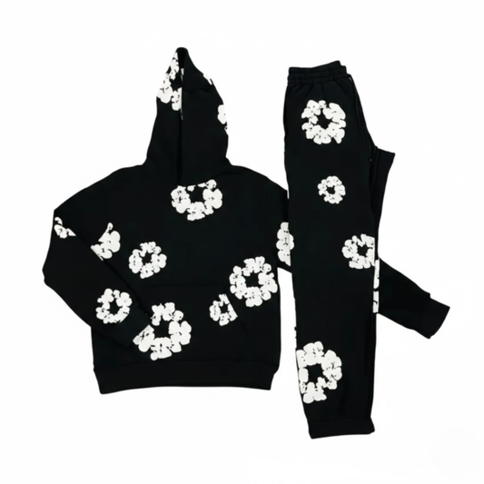 Survêtement élégant à motif floral pour femme