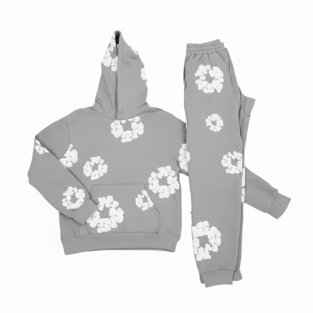 Survêtement élégant à motif floral pour femme