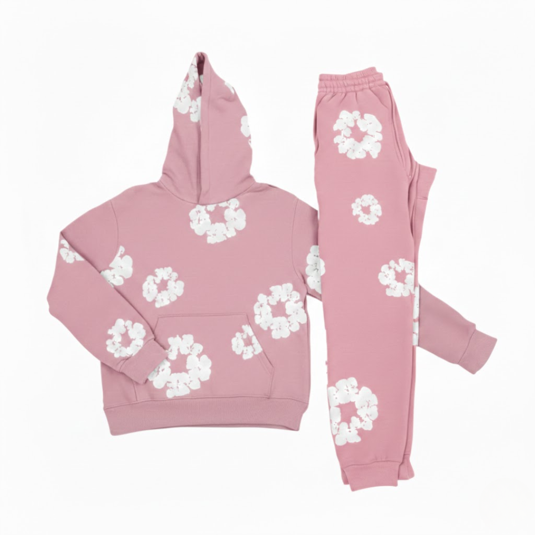 Survêtement élégant à motif floral pour femme