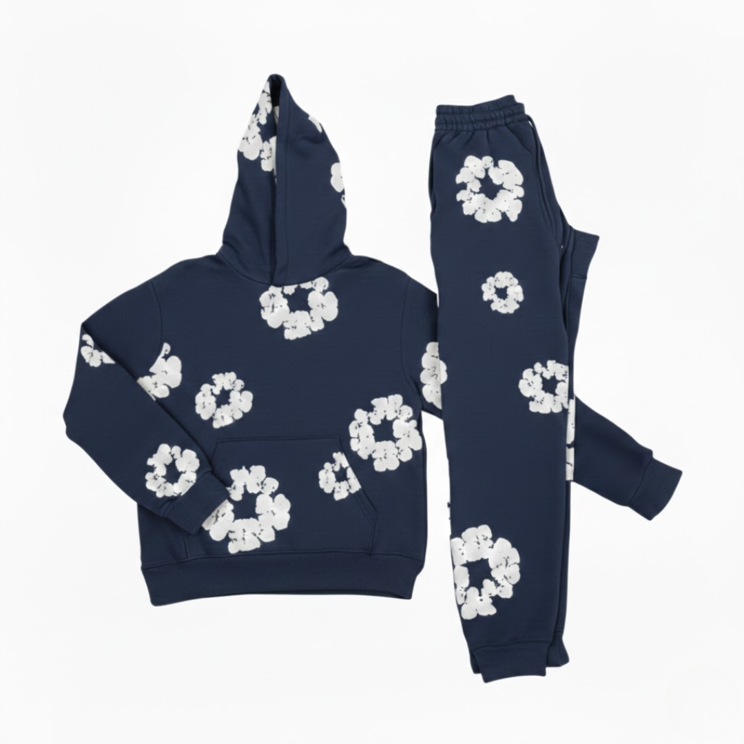 Survêtement élégant à motif floral pour femme