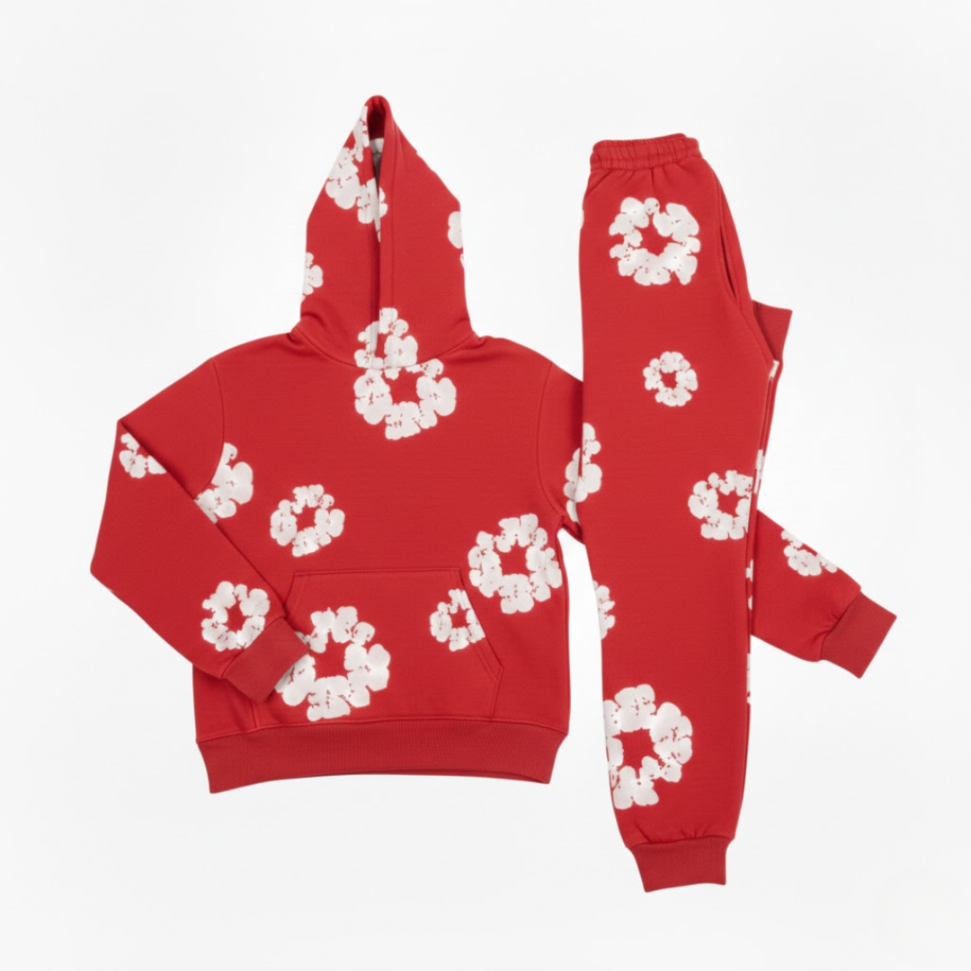 Survêtement élégant à motif floral pour femme