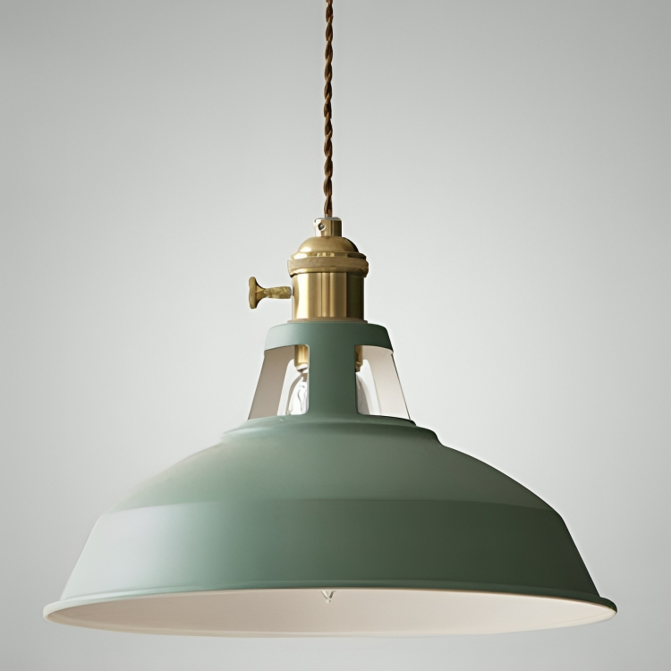 Suspension industrielle rétro en métal à 1 lampe pour restaurant