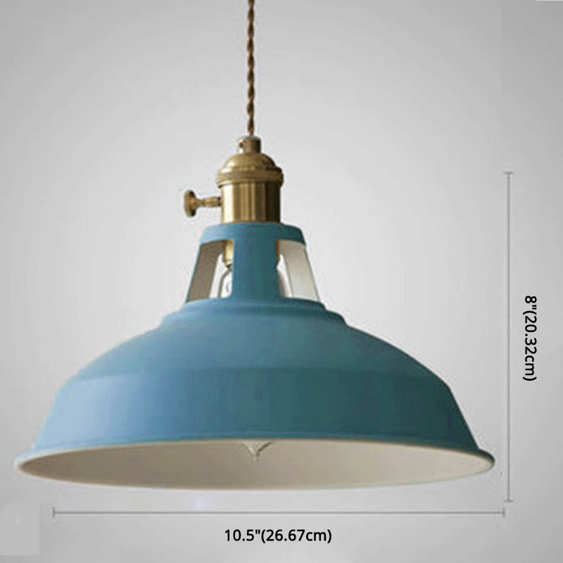 Suspension industrielle rétro en métal à 1 lampe pour restaurant