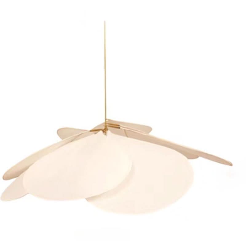 Suspension luminaire à abat-jour en tissu chaud avec motif floral