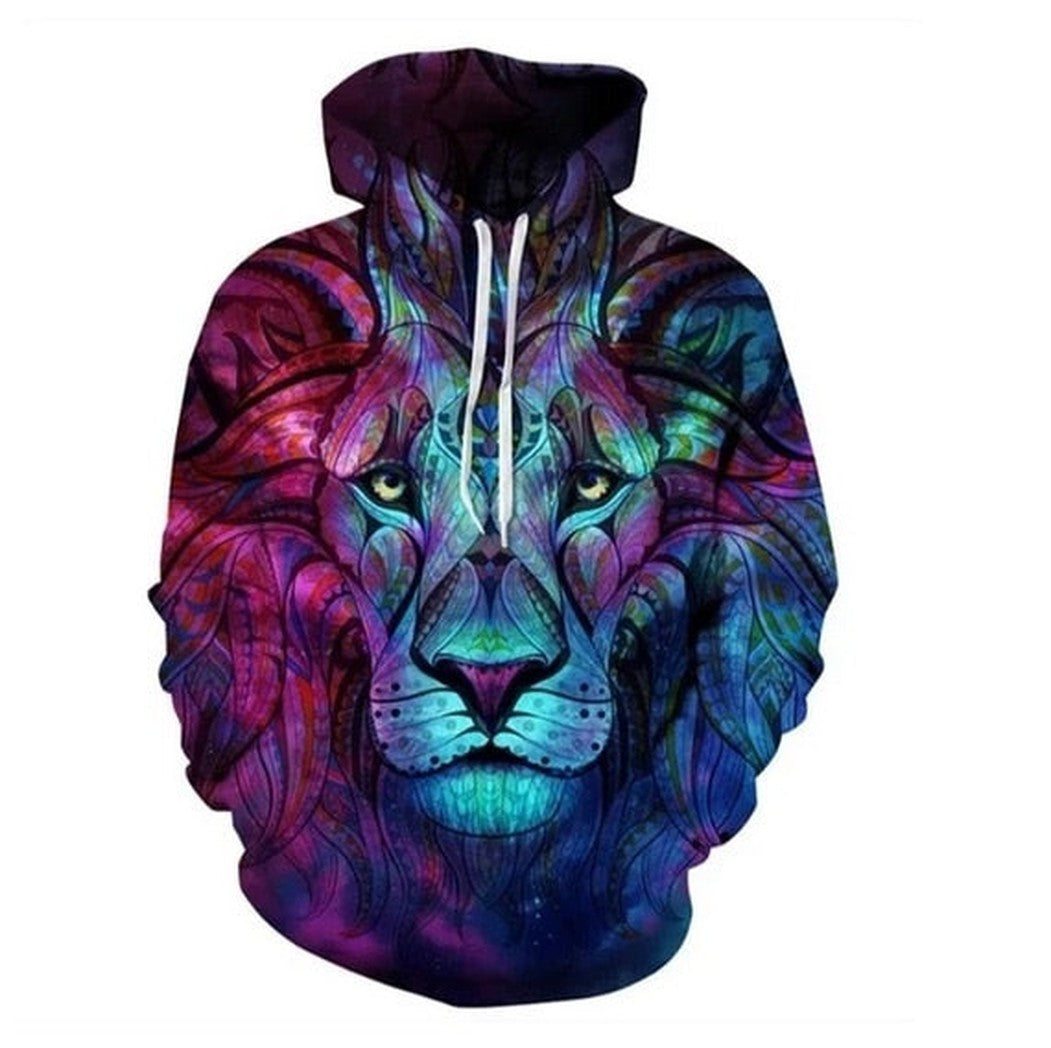 Sweat à capuche élégant avec impression 3D réaliste