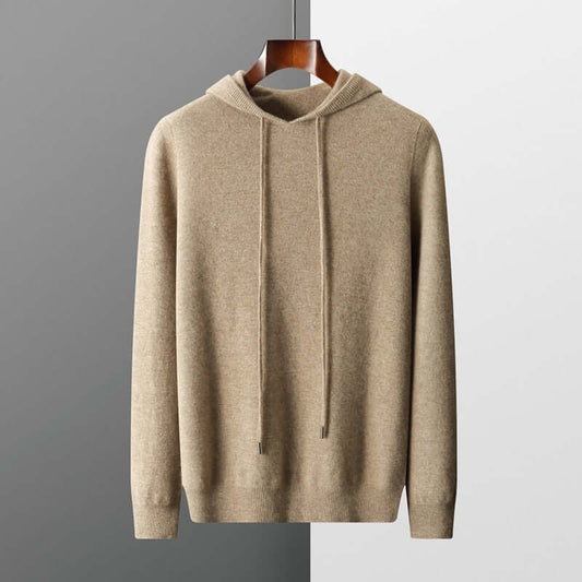 Sweat à capuche en maille pour homme - Doux, élégant et chaud