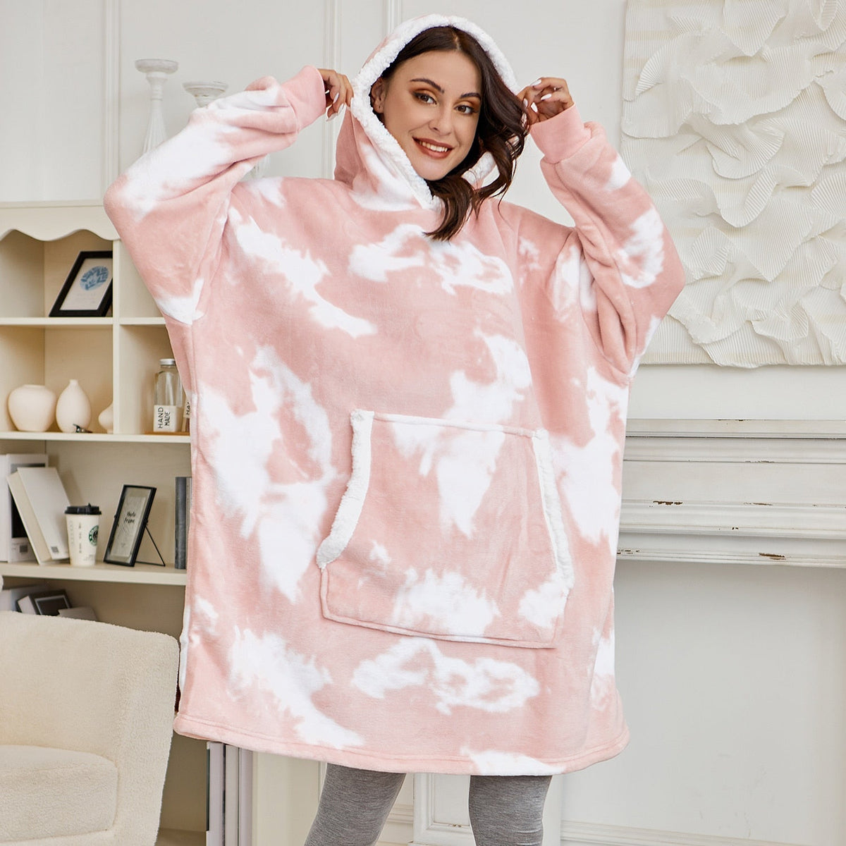 Sweat à capuche et couverture | combinaison d'un sweat à capuche doux et d'une couverture confortable en un