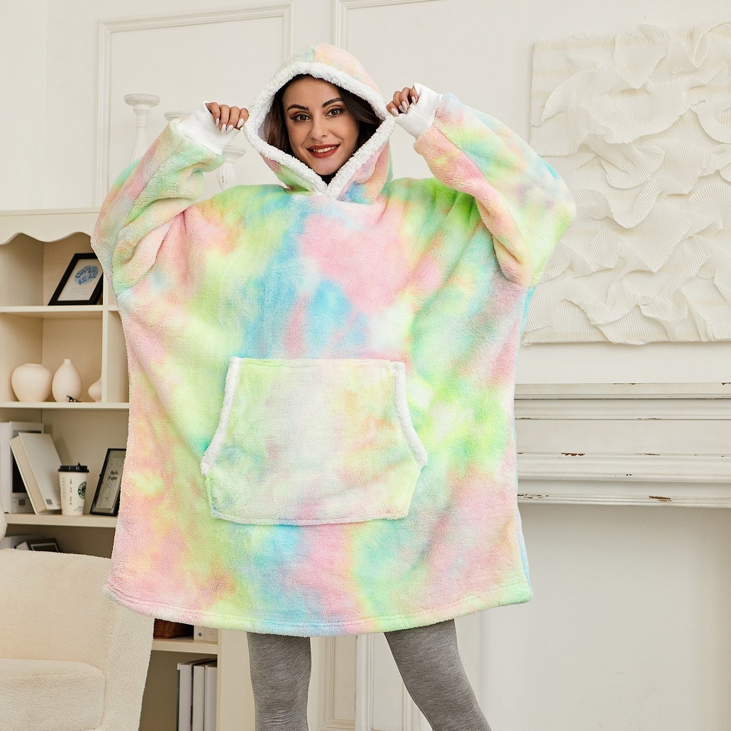 Sweat à capuche et couverture | combinaison d'un sweat à capuche doux et d'une couverture confortable en un