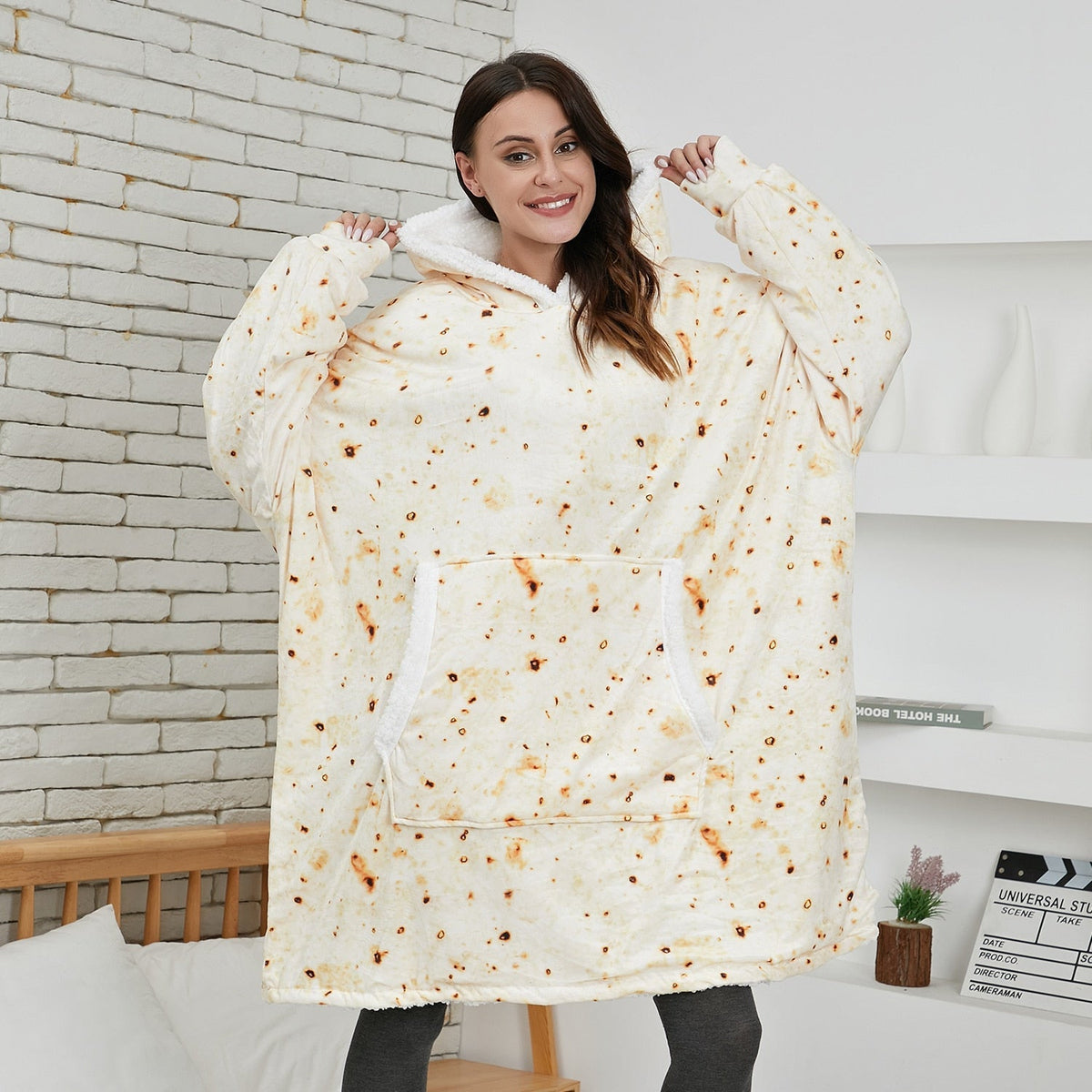 Sweat à capuche et couverture | combinaison d'un sweat à capuche doux et d'une couverture confortable en un