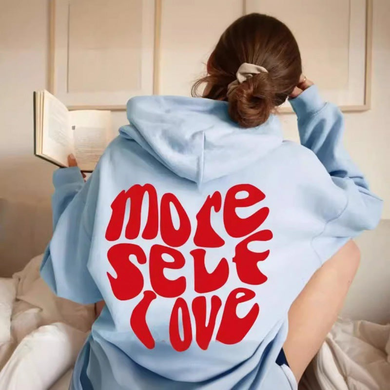 Sweat à capuche femme oversize avec imprimé remarquable
