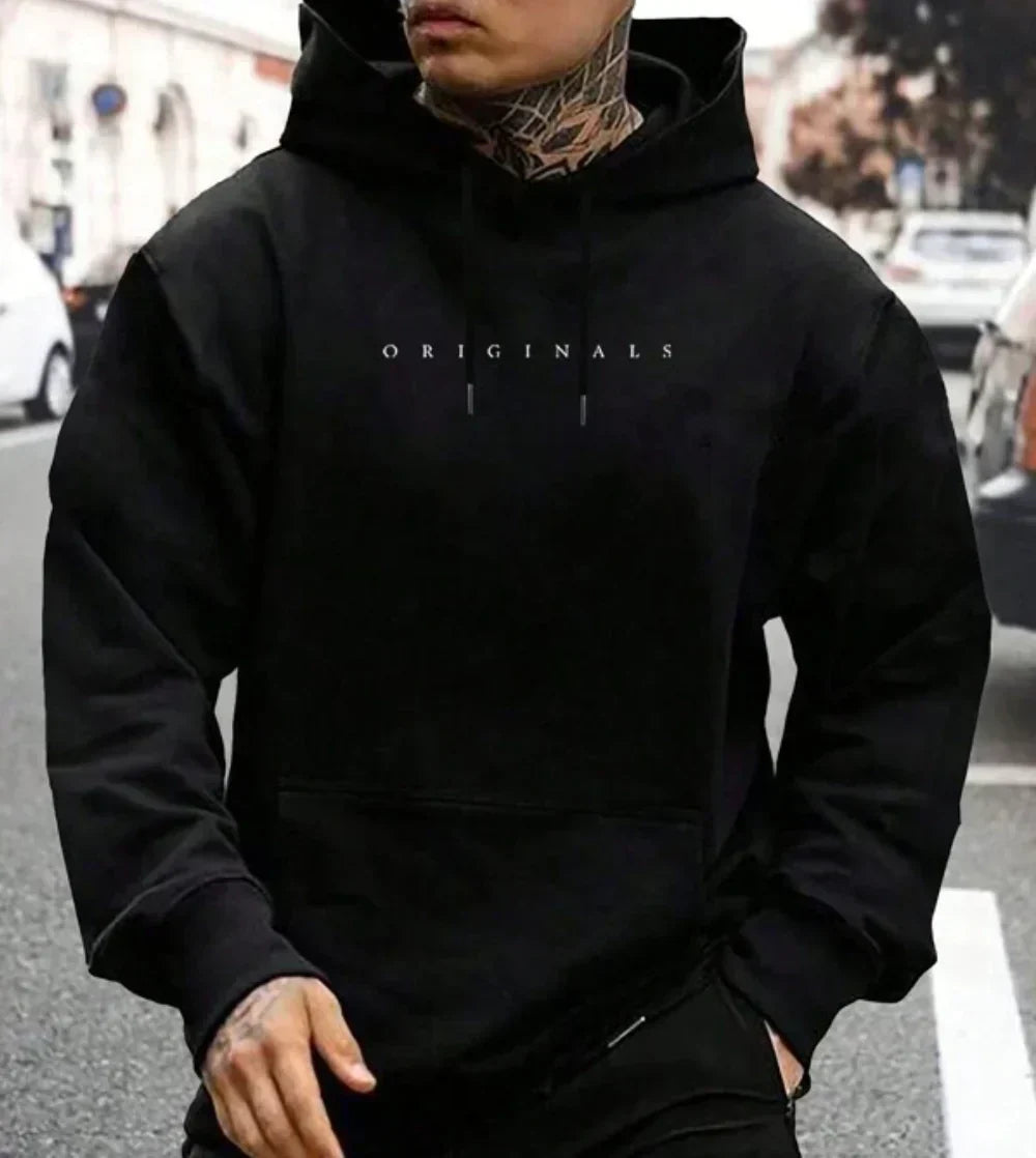 Sweat à capuche pour homme en tissu doux et style décontracté