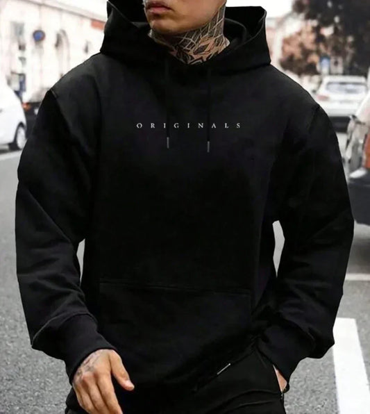 Sweat à capuche pour homme en tissu doux et style décontracté