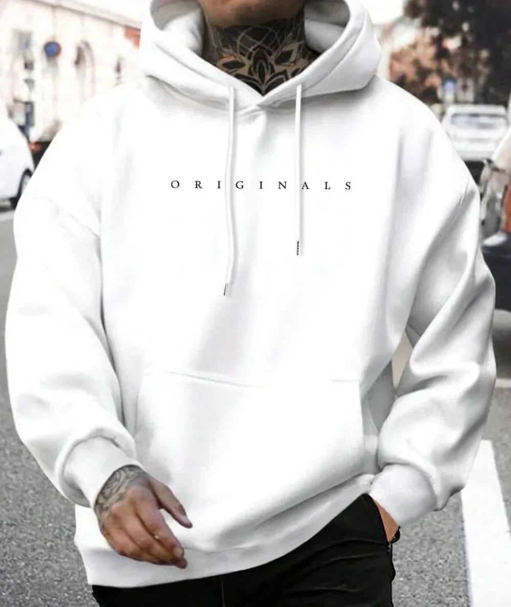 Sweat à capuche pour homme en tissu doux et style décontracté