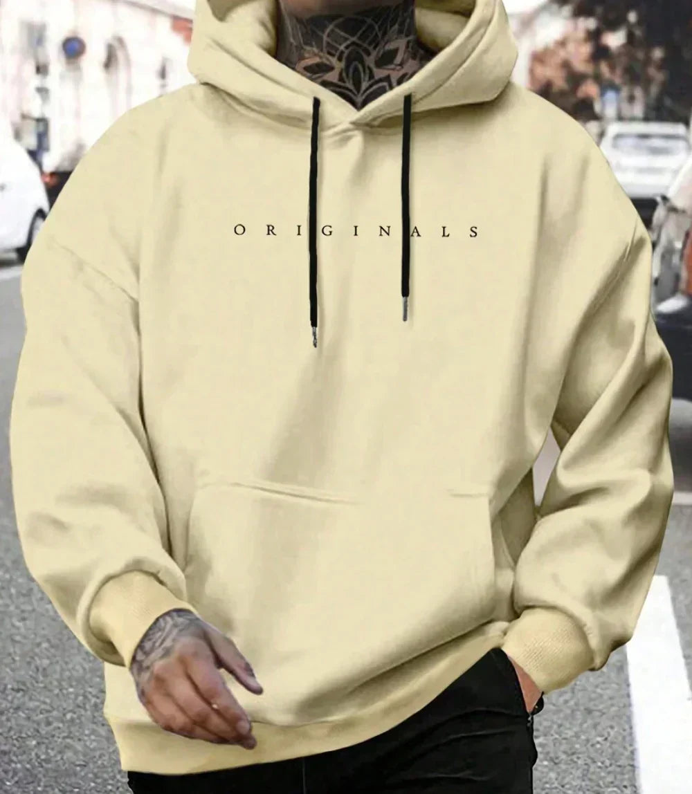 Sweat à capuche pour homme en tissu doux et style décontracté