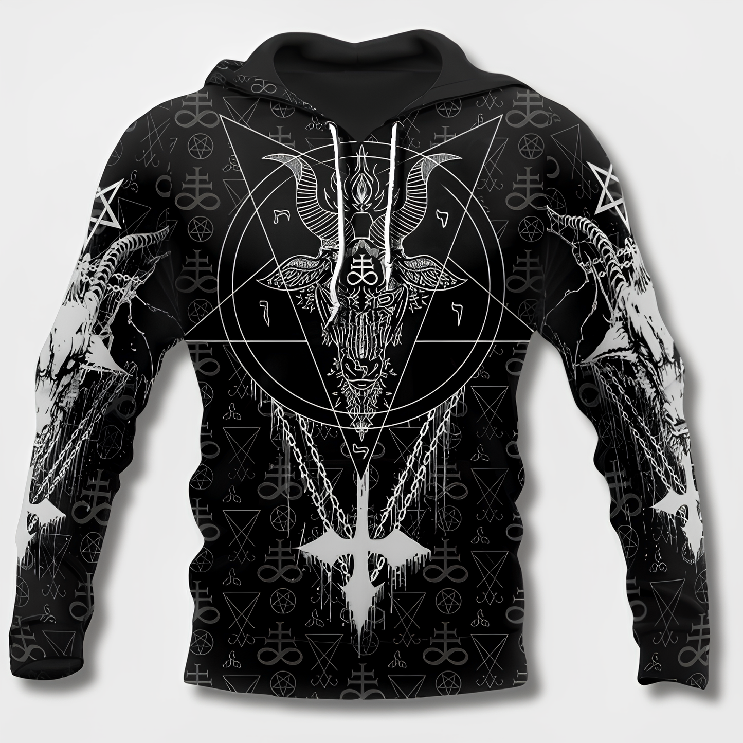 Sweat à capuche pour homme motif viking