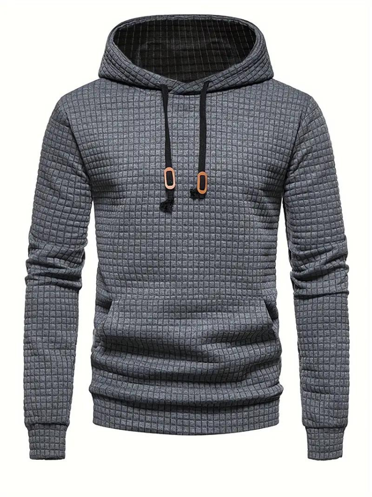 Sweat à capuche texturé pour homme