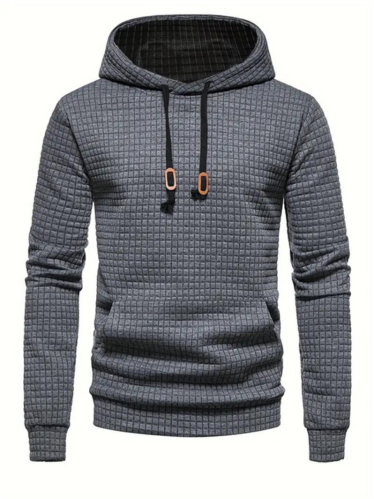 Sweat à capuche texturé pour homme