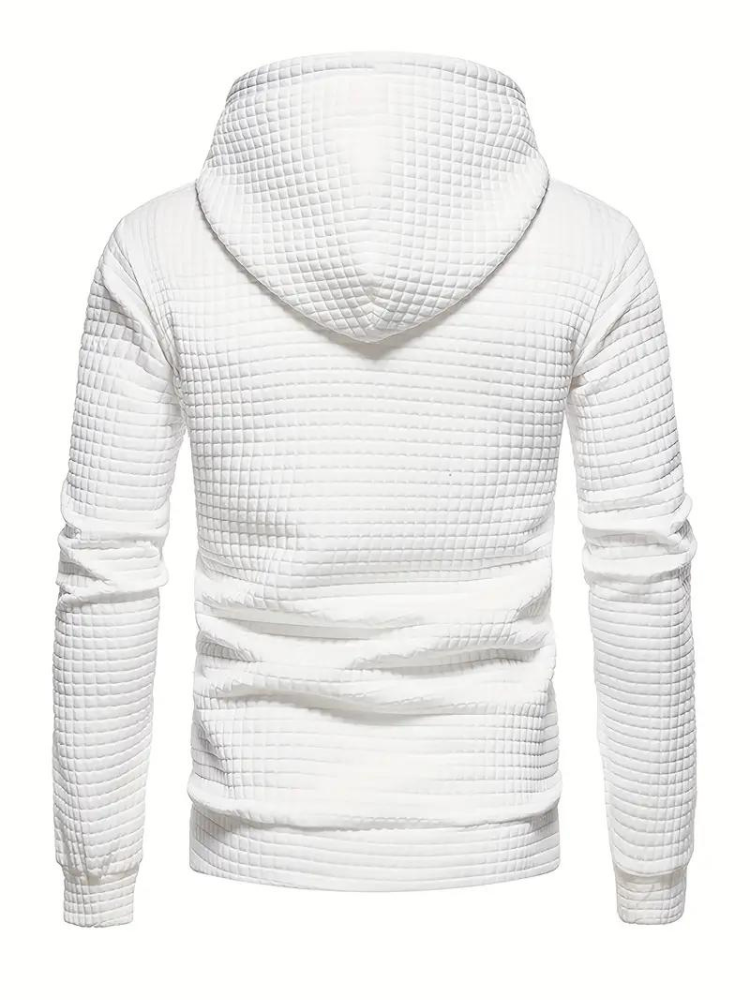 Sweat à capuche texturé pour homme