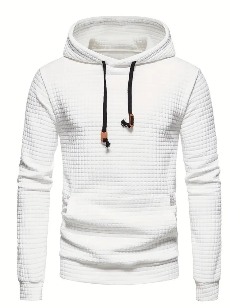 Sweat à capuche texturé pour homme