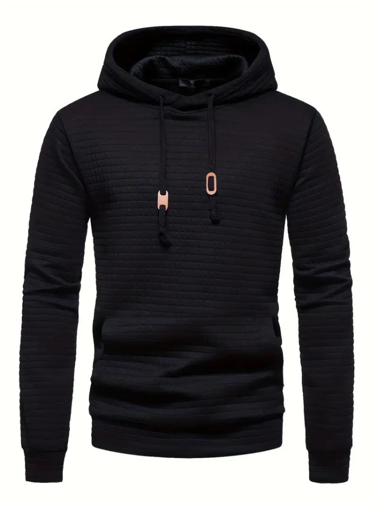 Sweat à capuche texturé pour homme