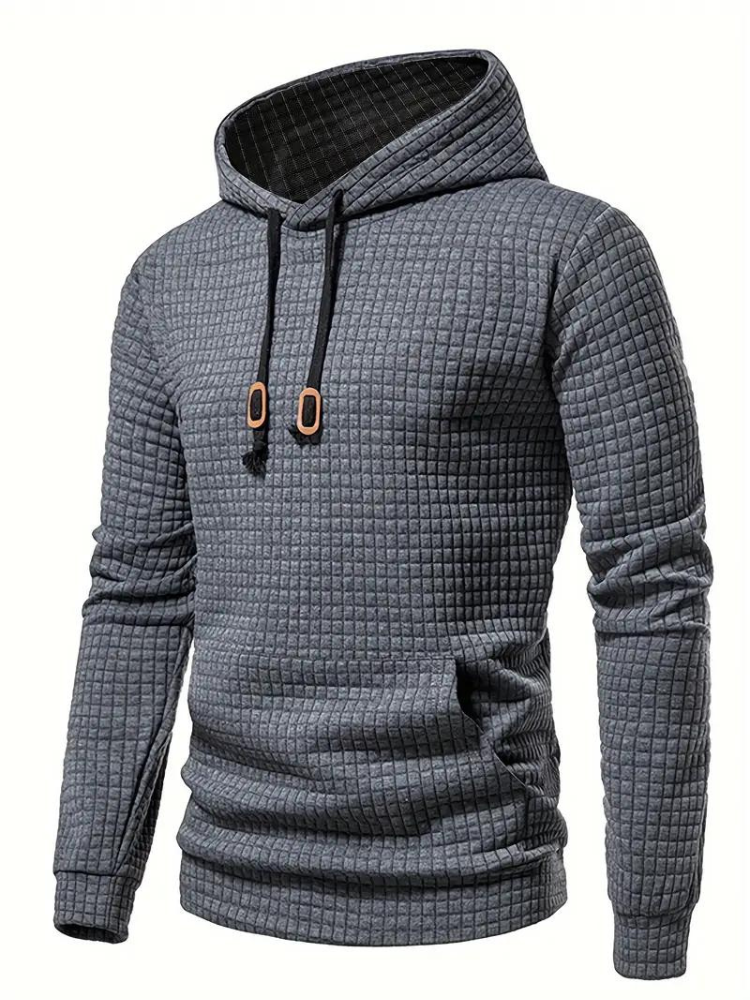 Sweat à capuche texturé pour homme